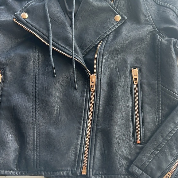 Blank NYC Black Faux Leather Jacket - Picture 2 of 4